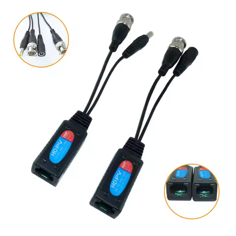 1CH Passive Balun RJ45 4K 8MP CCTV Balun Video Transceiver for 2MP 5MP 8MP CVI HDTVI AHD Analog High
