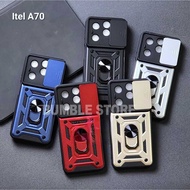 Itel A70 Case Armor Robot Slide Transformer Slide Camera Protection Itel A70 Phone Case