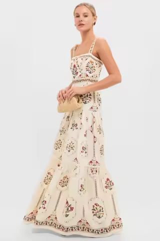 Women Elegant Casual Sleeveless Floral Patchwork Maxi Dress Big Swing Flowy Summer Vacation Long Dre