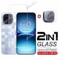 iQOO 15R 5G 2In1 Tempered Glass Full Screen Protector Film With Camera Lens Protector For vivo iQOO 