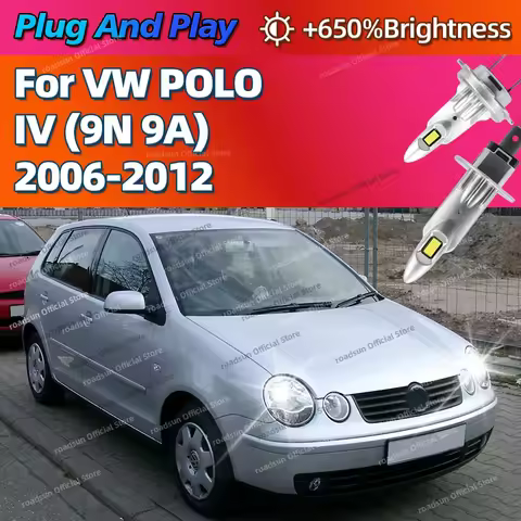 2/4Pcs LED Bulb High Power 180W Headlight CSP Chips 6000K Car Lamp For VW POLO IV 9N 9A 2006 2007 20