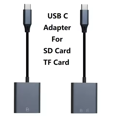 USB C SD Card Reader Adapter Type C Micro SD Memory Card Reader for TF SD Micro SD SDXC SDHC Compati