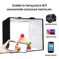 40 厘米 USB 迷你布料可折疊相機拍攝照相館 LED 燈柔光箱  lfmckp 40cm USB Mini Fabric Foldable Camera Shoot Photo Studio LE