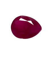 Certified 9.55 Ct Red Bixbite Beryl Pear Cut AAA++ Quality For Jewelry Making