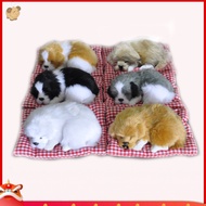 【ezbuy】 Cute Simulation Sleeping Puppy Dog Doll Toy with Sound Kid Toy Decoration Gift