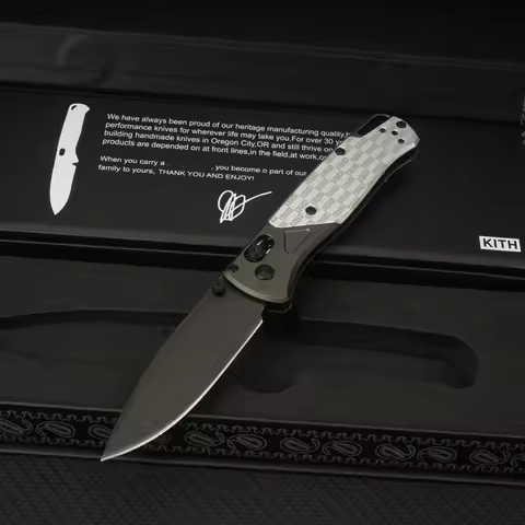 Hot BM 535BK-2501 Bugout EDC Knife Co-branded Folding Knife, Aluminum Alloy Handle, Light EDC Knife,