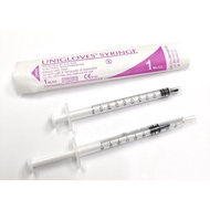 UNIGLOVES SYRINGE 1ML/CC - LUER SLIP 1S