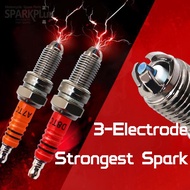 3-Electrode Plug A7TC D8EA High Electrode Spark Plug for Motorcycle 8/10mm Spark Plug Accessories