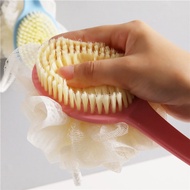 2 in 1 Soft, Smooth, Long Shower Puff and Back Scrubber [Daki Remover]