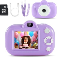 Kids Camera Toys for Girls Age 3-8 Kids Digital Camera Toddler Camera for 3 4 5 6 7 8 Years Old Birt