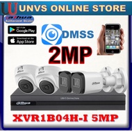 DAHUA Cctv 4CHANNEL dahua DVR 4CH 5.0MP + CAMERA 2MP FULL HD(P2P ONLINE VIEW FOR PHONE)(Ready Stock 