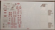 60837 1/48 獨角獸 高達 胸像 EFSF AE RX-0 Unicorn gundam 高達 水貼紙
