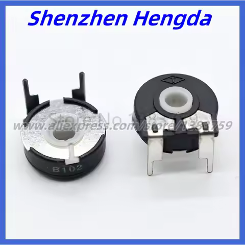 5PCS Potentiometer PT15 1K 2K 5K 10K 20K 50K 100K 500K Elliptical Hole Horizontal Adjustable Resisto