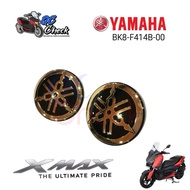 EMBLEM 1 set, TUNING FORK MARK Yamaha Xmax R15 3D LOGO B74-F414B-10, BK8-F414B-00 Original 100% 5mm