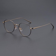 FIRADA Fashion Comfort Eyewear Luxury Retro Round Titanium Glasses Optical Prescription Eyeglasses F