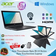 Acer Travelmate Spin B118 Series Touchscreen Flip 360 Laptop