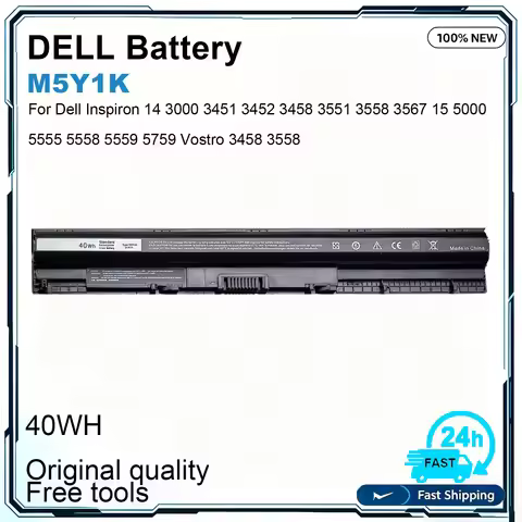 New M5Y1K Laptop Battery For Dell Inspiron 14 15 17 3000 5000 Series 5558 5559 3567 Vostro 3458 3558