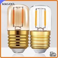KKGOO T28 Crystal Light Bulb, Incandescent E26 E27 LED Light Bulb,  Warm White 2200K 1W Candle Bulb 