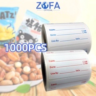1000PCS Food Label Waterproof Kadalusawarsa Date Sticker Food Storage Label Date Label Contents