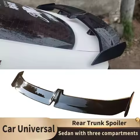 Sedans Universal Rear Trunk Spoiler Tail Fin Fixed Wind Spoiler for BMW E90 E46 F10 F30 Benz Audi GT