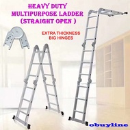 12 Step 16 Step Heavy Duty Foldable Ladder Aluminium Ladder Multipurpose Ladder (straight open)