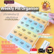 [SG] Portable Pill Box Medicine Box Medicine Case Pill Case Medicine Organiser 28PC