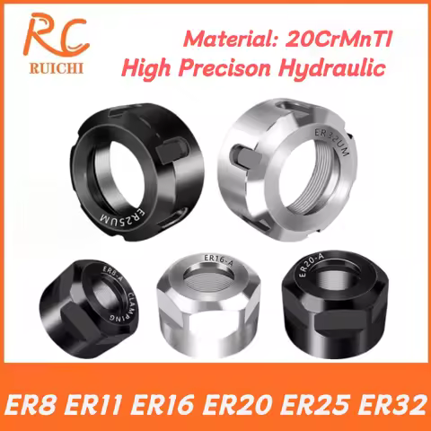 ER Nut Collet Nut ER8 ER11 ER16 ER20 ER25 ER32 A M UM NUT Spring Collect Nut Clamping CNC Milling En