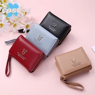 COSE Luxury Women's Wallet Three-fold Korean Style Short Purse Simple Handheld Lady Wallet Card Bag