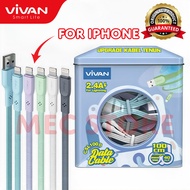 IPHONE VIVAN CSL100B USB LIGHTNING DATA CABLE FOR IOS FAST CHARGER 2. BRAIDED NYLON Original OFFICIA