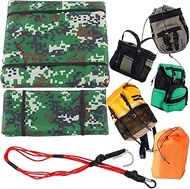 RC Simulated Roof Luggage Tent Bag Decoration/Tow Rope/Travel Bag Upgrades Part for 1/10 1/8 Trx6/Tr