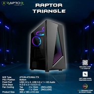Casing PC Power Up Raptor Triangle 3 Fan RGB Case
