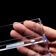 [SG FREE ] Acrylic Transparent Desktop Business Card Holder Place Card Holder Shelf Box
