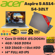 PROMO ACER ASPIRE 5 A514-54-32LT - Core i3 Gen11 - 4GB/8GB/ SSD 256GB /14" FHD