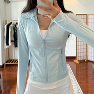 Lululemon  New Gold Label Stand Collar Short Define  Yoga  Slim Fit Sports Jacket for Women