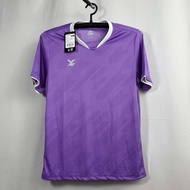 เสื้อกีฬา FBT คอวี คอเย็บปกเสริม พิมพ์ลาย ผ้ามัน ลื่น B2A222