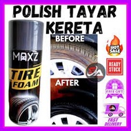 Semburan Buih Pencuci Tayar Extra Shine Tyre Kilat Bersih Foam Spray Polish Tire Foam Kereta Motor Sabun Pencuci MAXZ