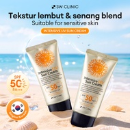 3W Clinic Intensive Anti UV Suncream SPF50 PA+++ Reduces Dark Spots Anti-oxidant & Fades Pigmentatio