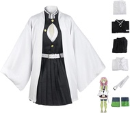 Syedeliso Anime Cosplay Costume for Kanroji Mitsuri Outfit Halloween Party Kimono Maid Dress Uniform