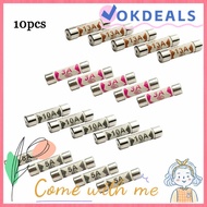 OKDEALS 10Pcs Ceramic Fuse Mains Plug Replace 3-13A British Plug