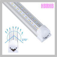 HBRHB T8 LED Bulb Tube Light 2FT 20W 2000lm White Clear Milky Cover Dual V-Shape Integrated Single Fixture Tube Light Ceiling Light GERRH