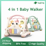 4 in 1 Baby Walker Non-Slip Feet Lightweight and Sturdy Walker Anti-Tipping  6-18 Months with Smart 