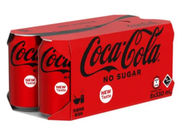 可口可樂 - -罐裝無糖 零系可樂 汽水 飲品 (330毫升 X 8)