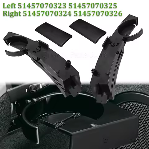New Fits For BMW Z4 E85 E86 2003-2008 Black Car Dashboard Drink Cup Holders 51457070323 51457070325 
