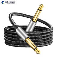 NOBELJIAOO 6.35mm Instrument Cable 1/4inch cable Guitar Patch Cords Stereo Audio Cable jack Male to 