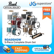 Fast send Pearl RS525SCC Roadshow 5-Piece Complete Drum Set with Cymbals | JG Superstore