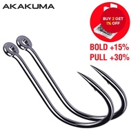 AKAKUMA Fishing Hooks High Carbon Steel Stainless Barbed Fishing Accessories Durable Head
