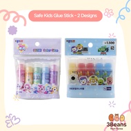[Daiso Korea] Safe Kids Glue Stick for kids - Catch! Teenieping 8g (5pcs) / Pororo Nara Glue Stick 8