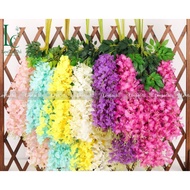 Bundle of 12 fake wisteria vines, decorative flower vines