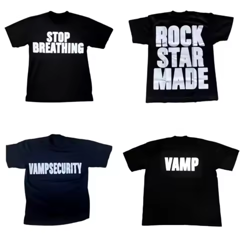 2025 PLAYBOI CARTI Narcissist Tour Tee Short Sleeve Trend Street High Quality Cotton Men's and Women