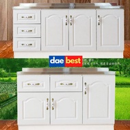 Euro Style Kitchen Cabinet - Stainless Steel On Top